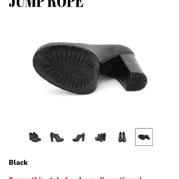 JOHN FLUEVOG Hopscotch Jump Rope Black Heeled Oxfords Size 8 - Picture 7 of 7